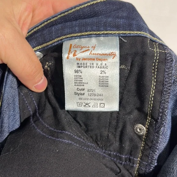 Citizens of Humanity Ava Low Rise Straight Leg Dark Wash Denim Jeans Size 27 - Picture 13 of 14